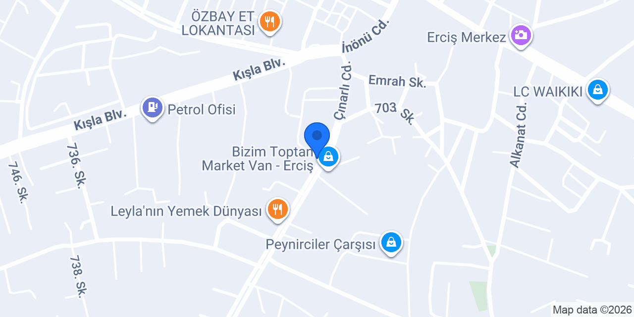 ERCİŞ KOMBİ SERVİSİ KAPLAN TEKNİK konumu