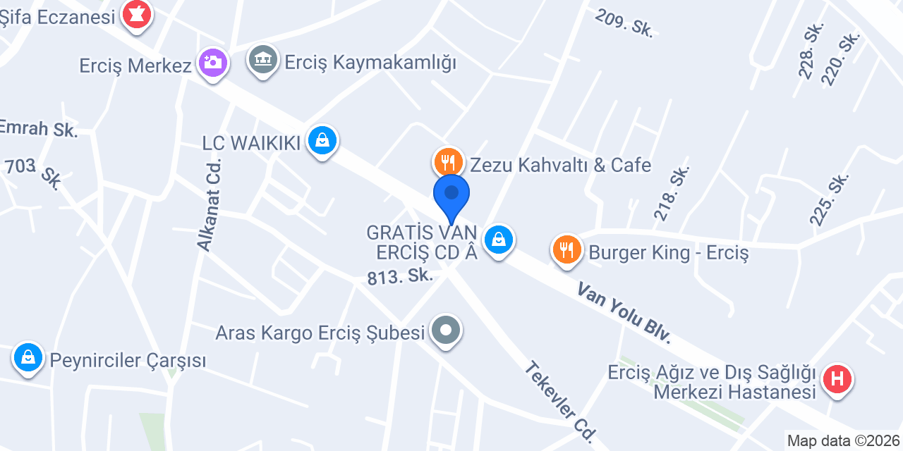 Erciş Selvi Taksi 7/24 konumu