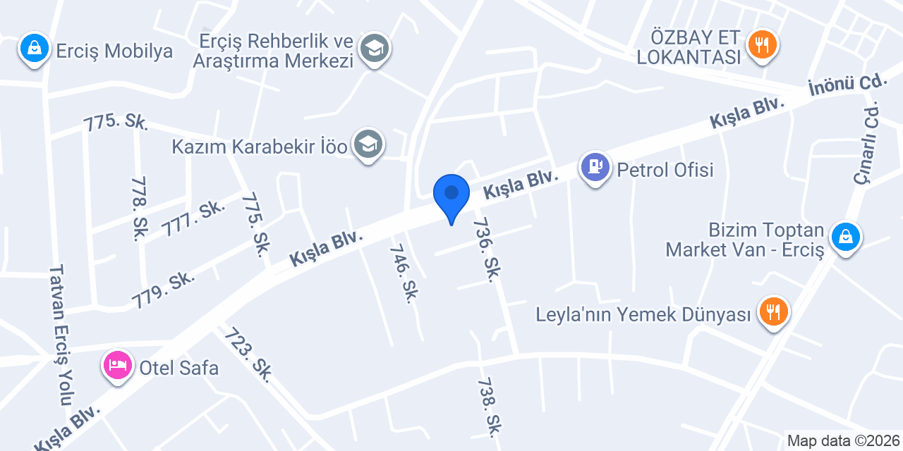 Erciş Filli Boya konumu
