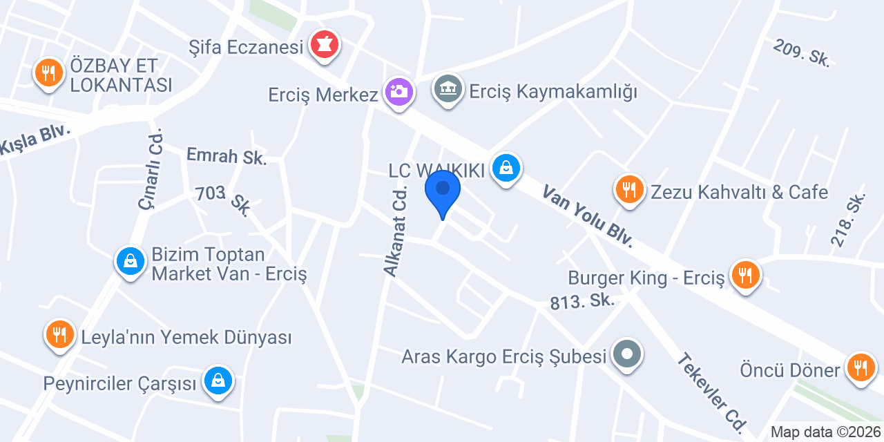 Erciş Petshop konumu