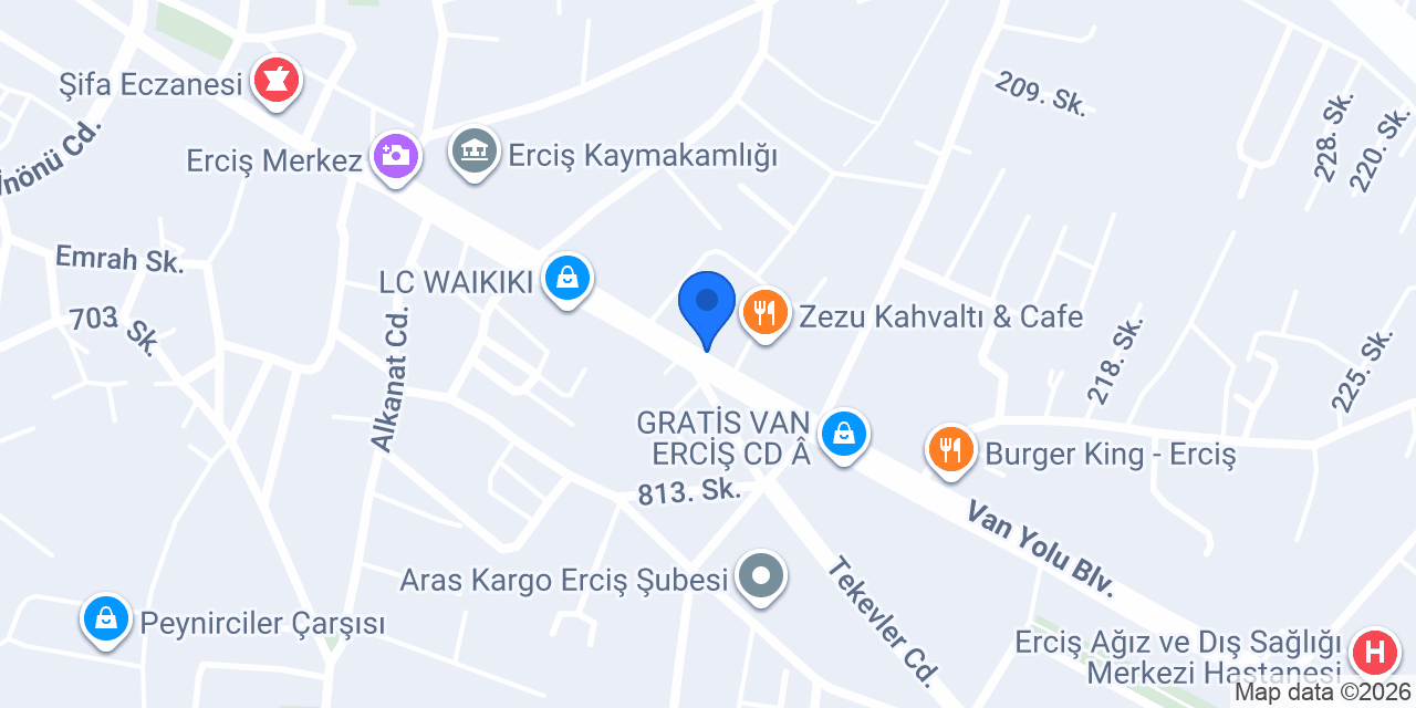 Erciş Demet Çiçekcilik konumu