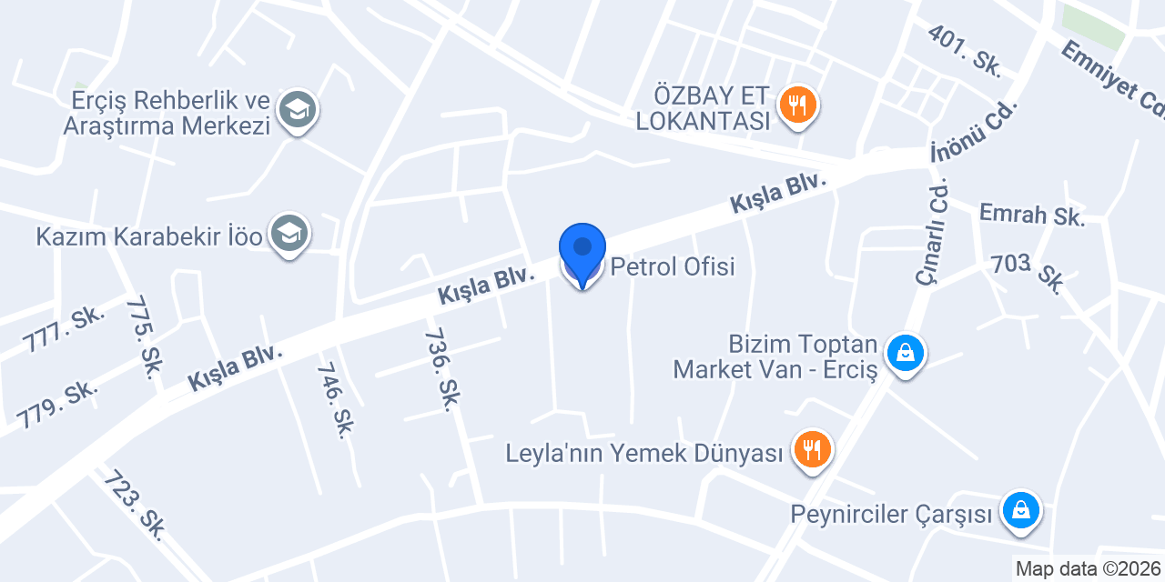Petrol Ofisi konumu