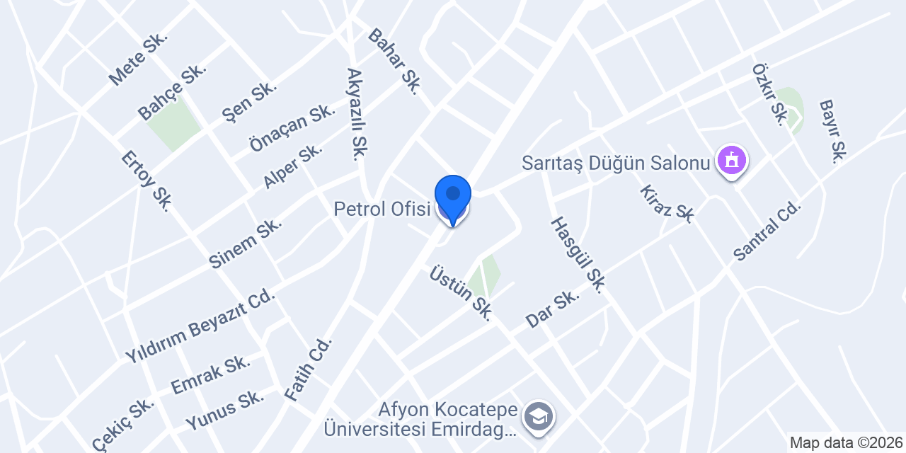 Petrol Ofisi konumu