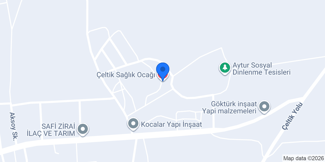 Çeltik Sağlık Ocağı konumu