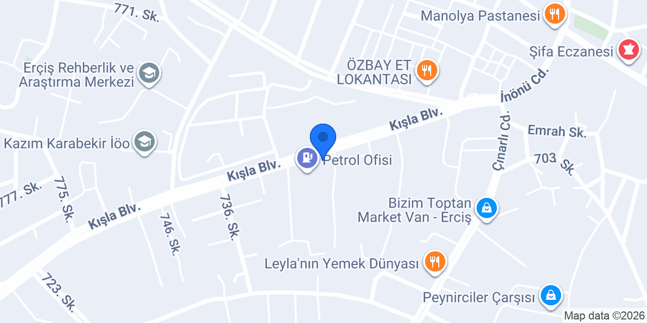 Hazar Car Rental konumu