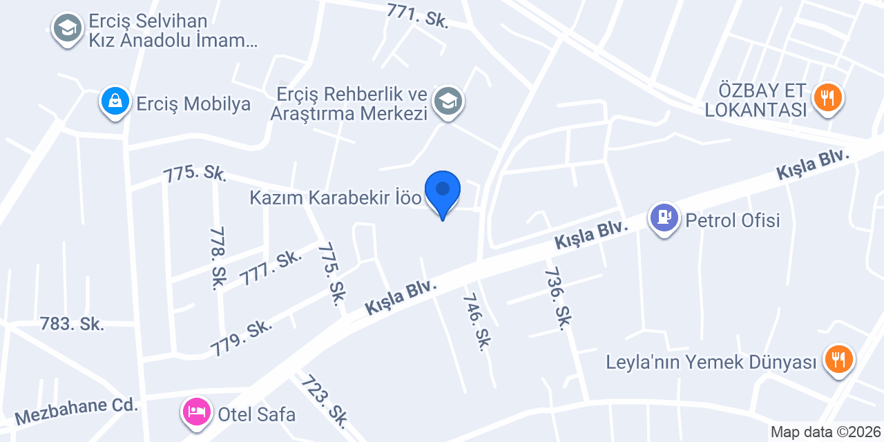 Kazım Karabekir İöo konumu