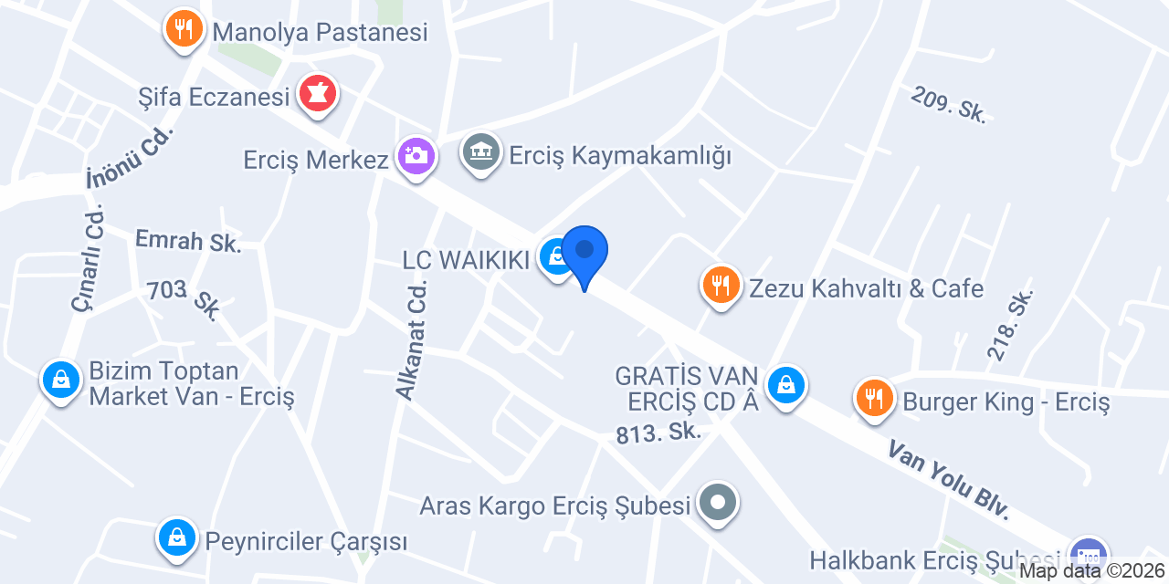 ERCİŞ DUVAR KAĞITLARI konumu
