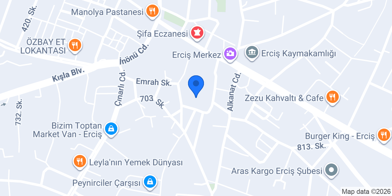 FİDAN EMLAK ERCİŞ konumu