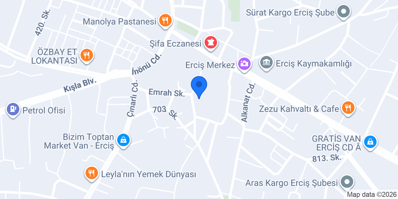 Erciş Recep Emlak konumu