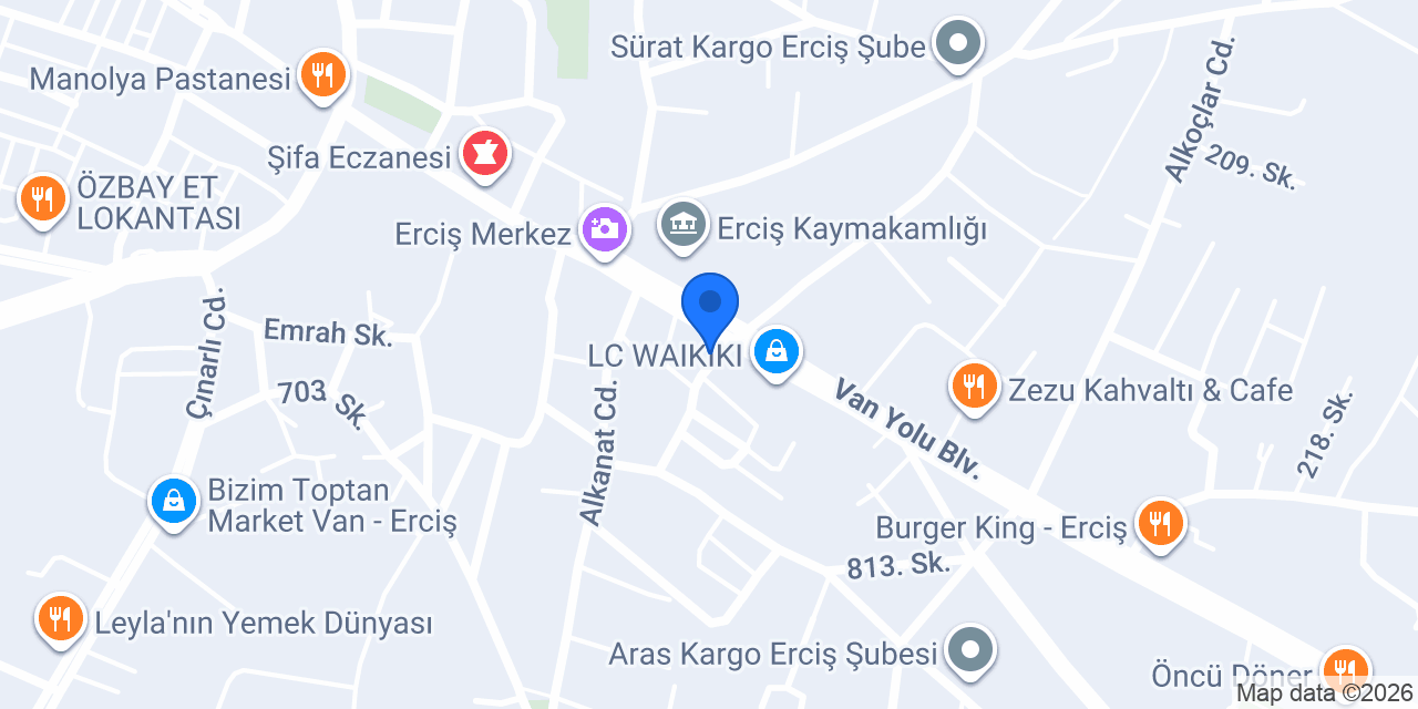 ERCİŞ PROTEZ SAÇ konumu