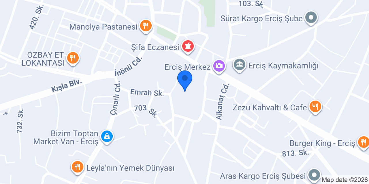 Öz Ağrı döner Erciş Şubesi konumu