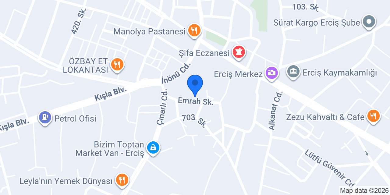 Erses Emlak Erciş konumu