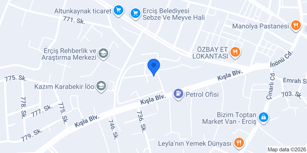 Mehmetçik Anaokulu konumu