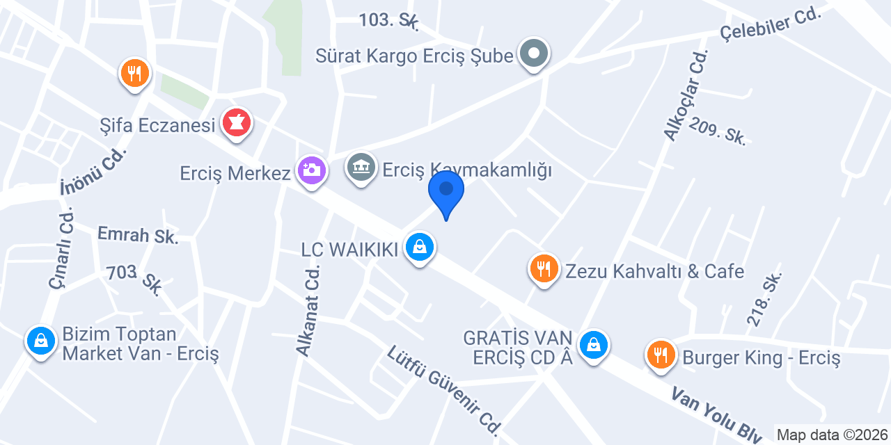 FuzulEv Van Erciş Şube konumu