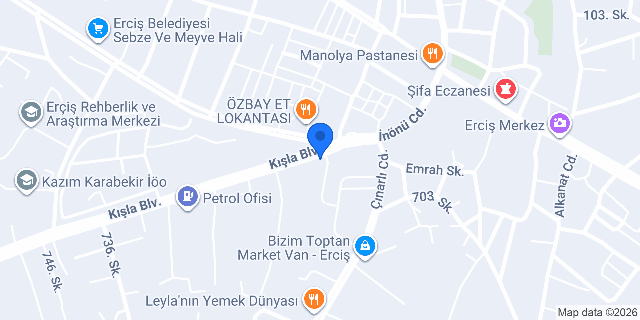 Serdar Av Bayii M.K.E Erciş yetkili bayiisi konumu