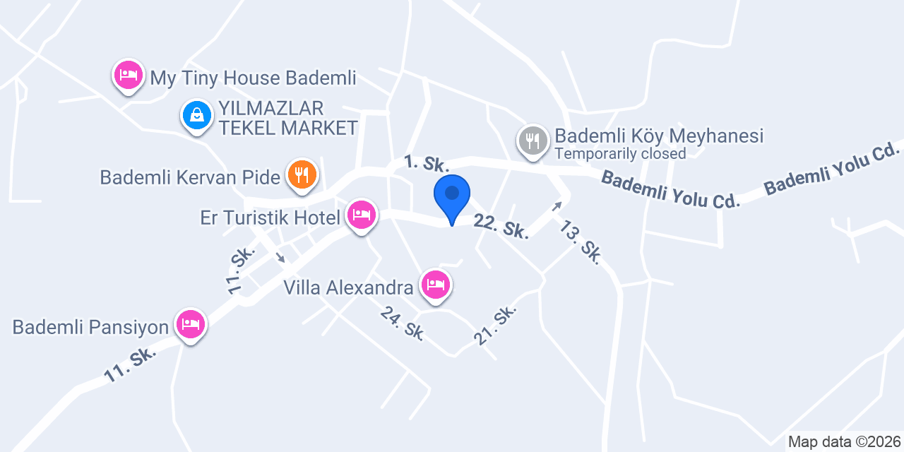 Bedriye Hanım Konağı Guest House konumu