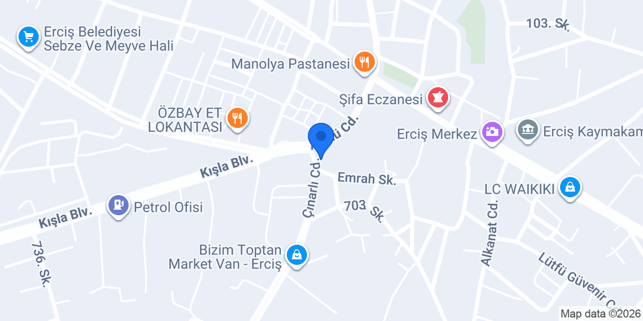 Yeşil Erciş Seyahat konumu