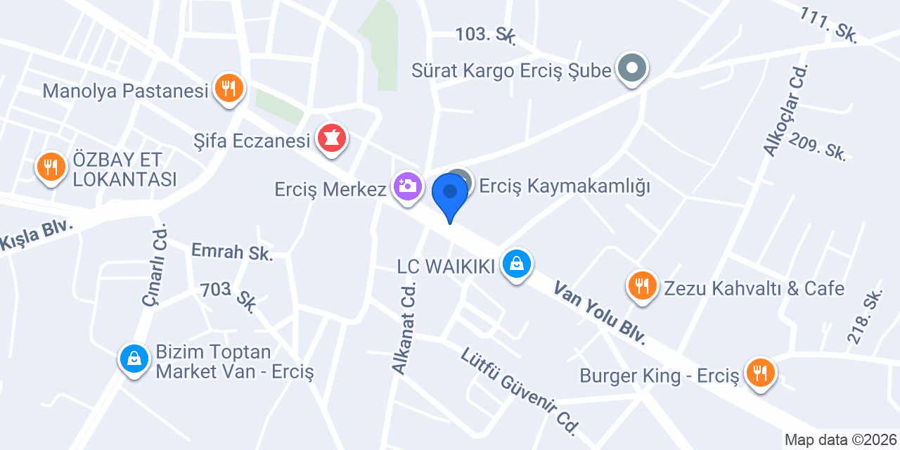 Erciş Taksi Kaya konumu