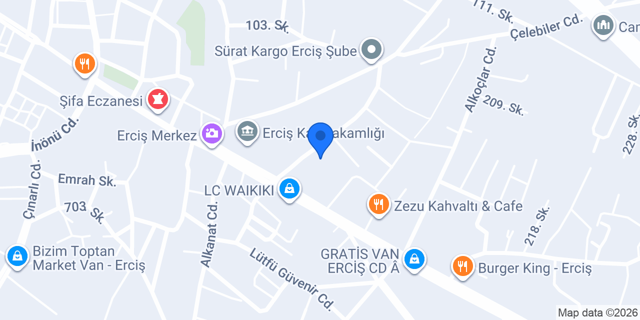 NAİM TURİZM VAN ERCİŞ ARASI HAVALİMANI SERVİSİ konumu