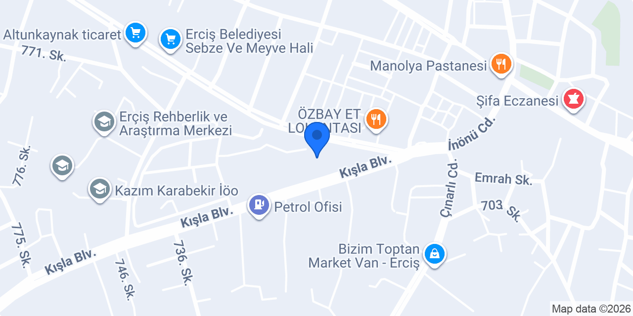 ERCİŞ KİRALIK KEMÇE (Garip Yıldırım) konumu