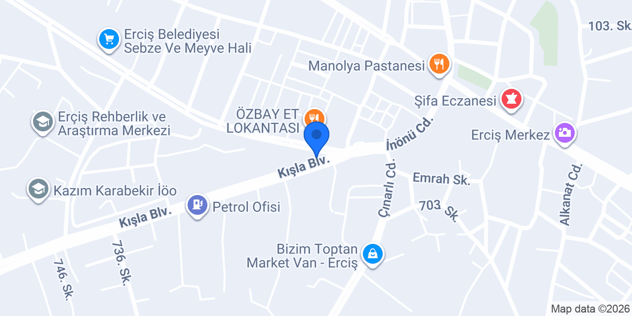 ERCİŞ SELAHADDİN EYYUBİ TAKSİ DURAĞI konumu