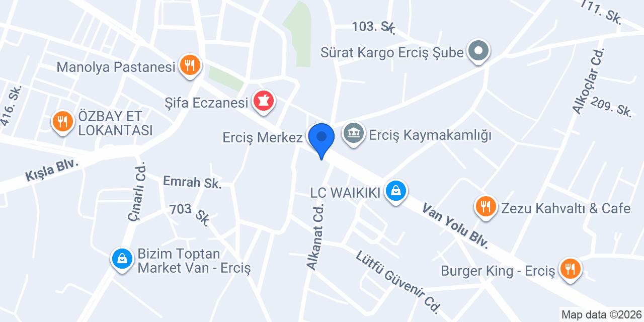 ERCİŞ ANAHTAR ÇİLİNGİR konumu