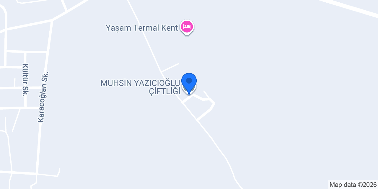 MUHSİN YAZICIOĞLU ÇİFTLİĞİ konumu