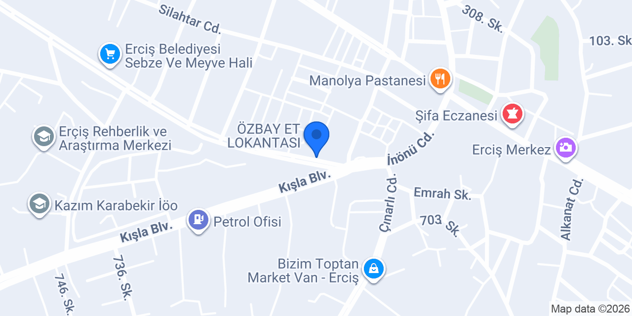 ERCİŞ HARFİYAT KAMYON konumu