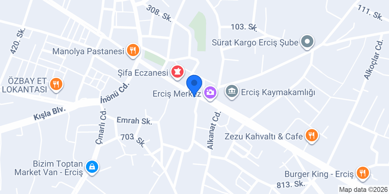 Akan Van Kahvaltı Salonu konumu
