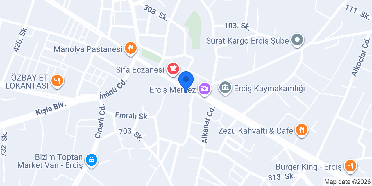 Battalbey çiğköfte Erciş konumu