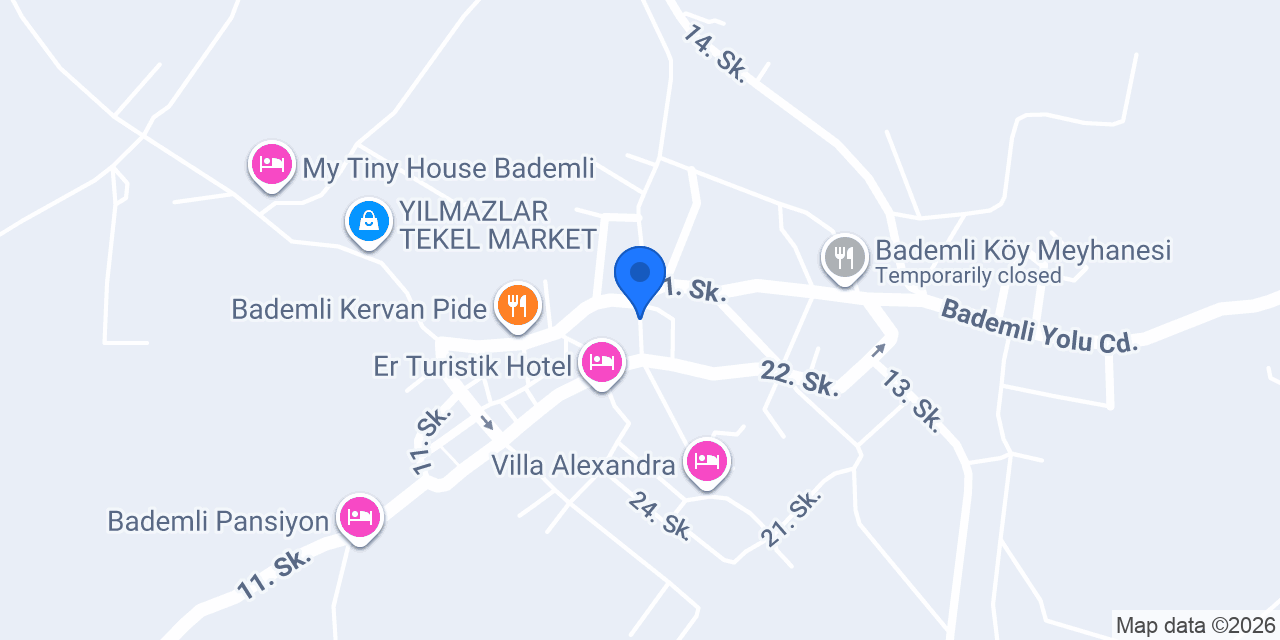Çınarlı Cafe Bademli konumu