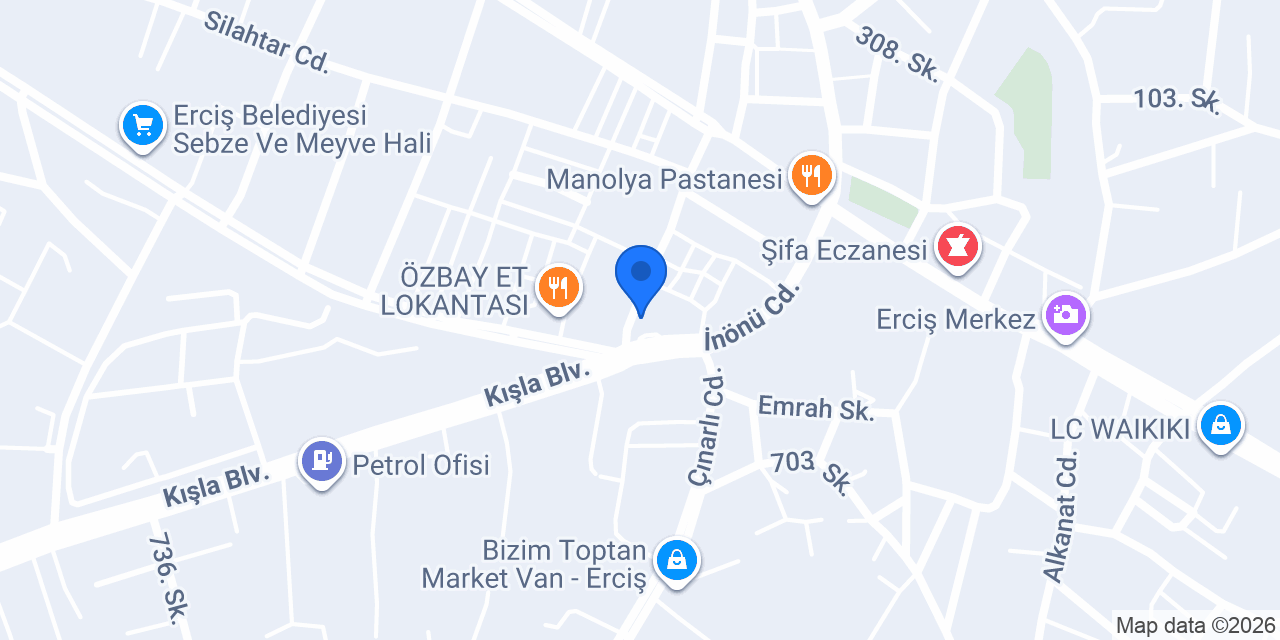 YENİ ERCİŞ İTİMAT MERKEZ 2 DELİBAŞ PETROL konumu