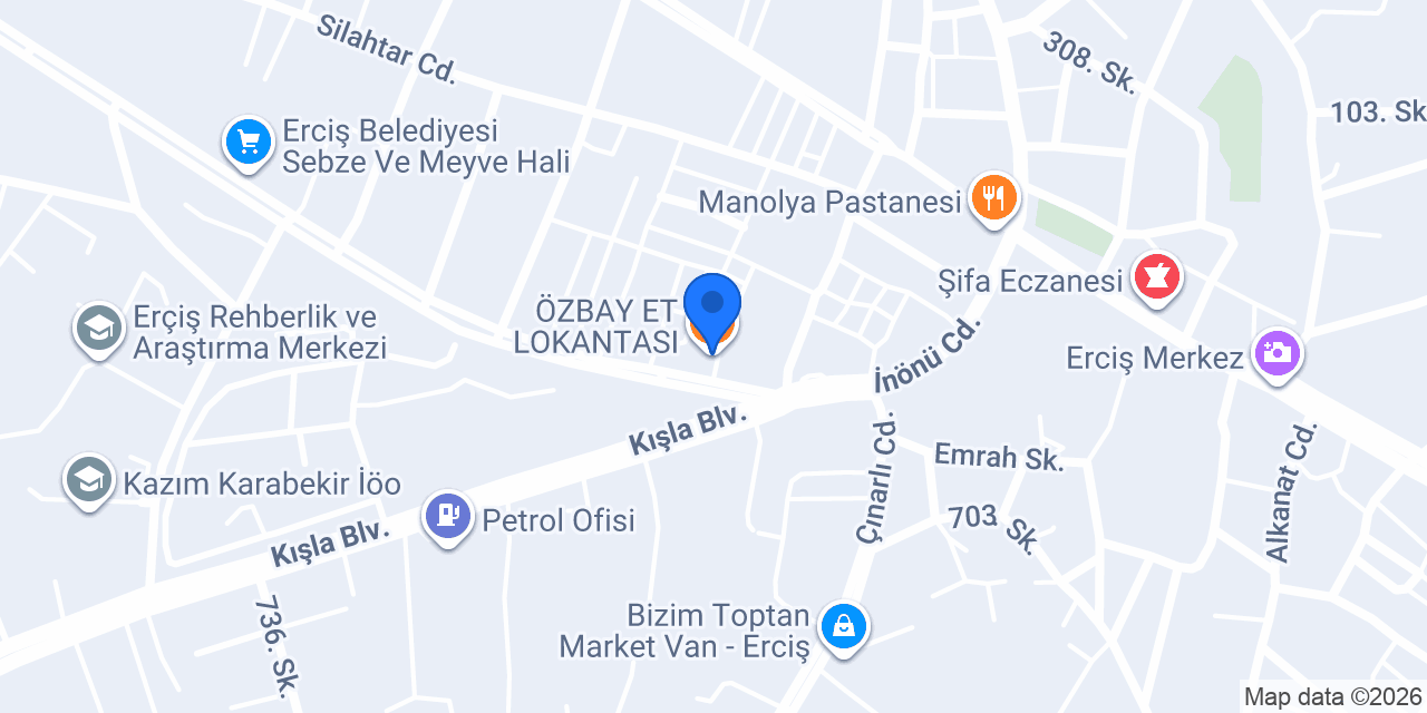 ÖZBAY ET LOKANTASI konumu