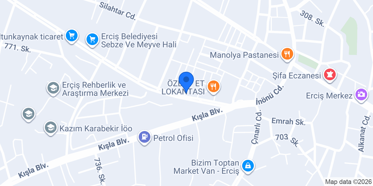 Berat otomotiv Erciş konumu