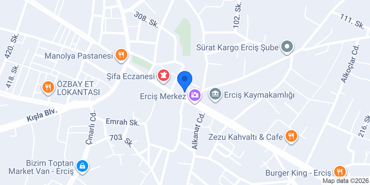 Erciş Dönerci Davut Ustanın Yeri konumu