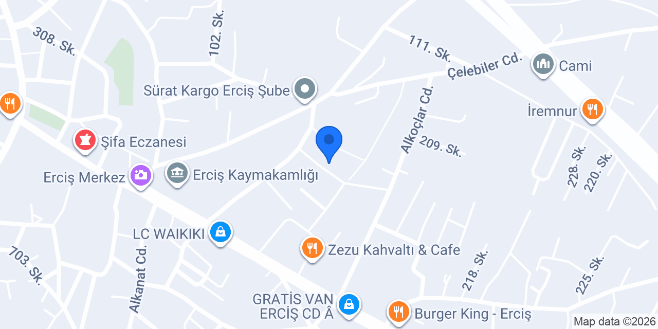Erciş NOVA Rent A Car konumu