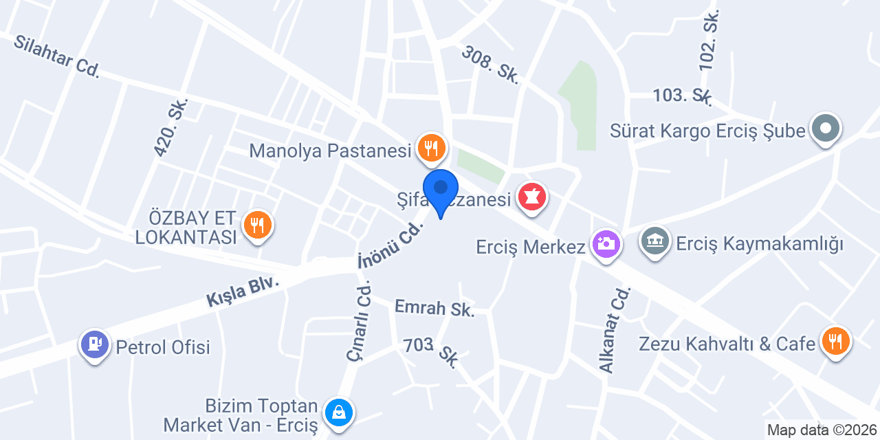 Komagene Etsiz Çiğ Köfte konumu