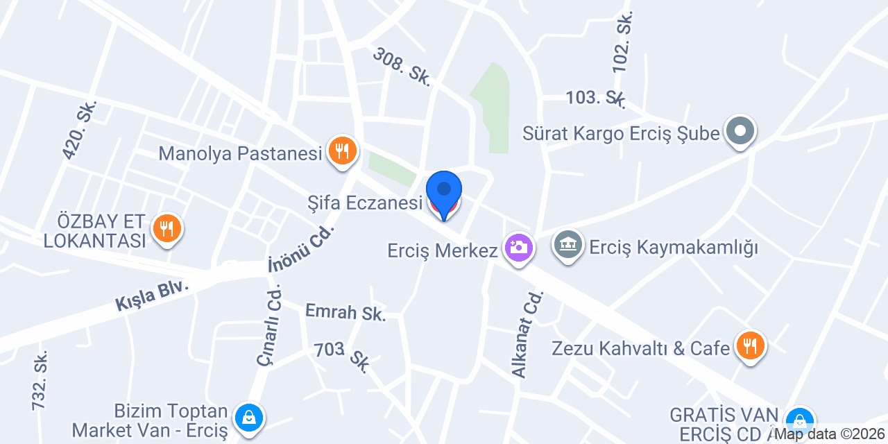 Erciş Gezi konumu