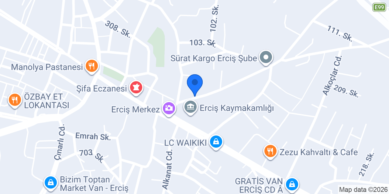 Erciş Çiçek konumu