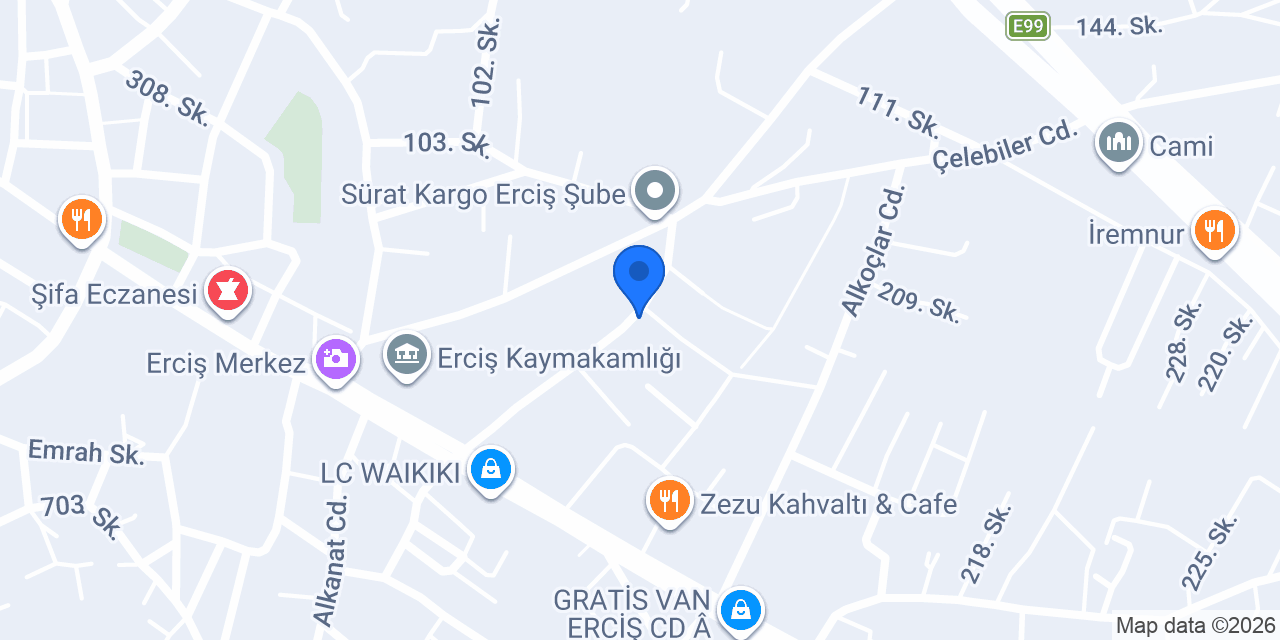 Lova Yatak Erciş konumu
