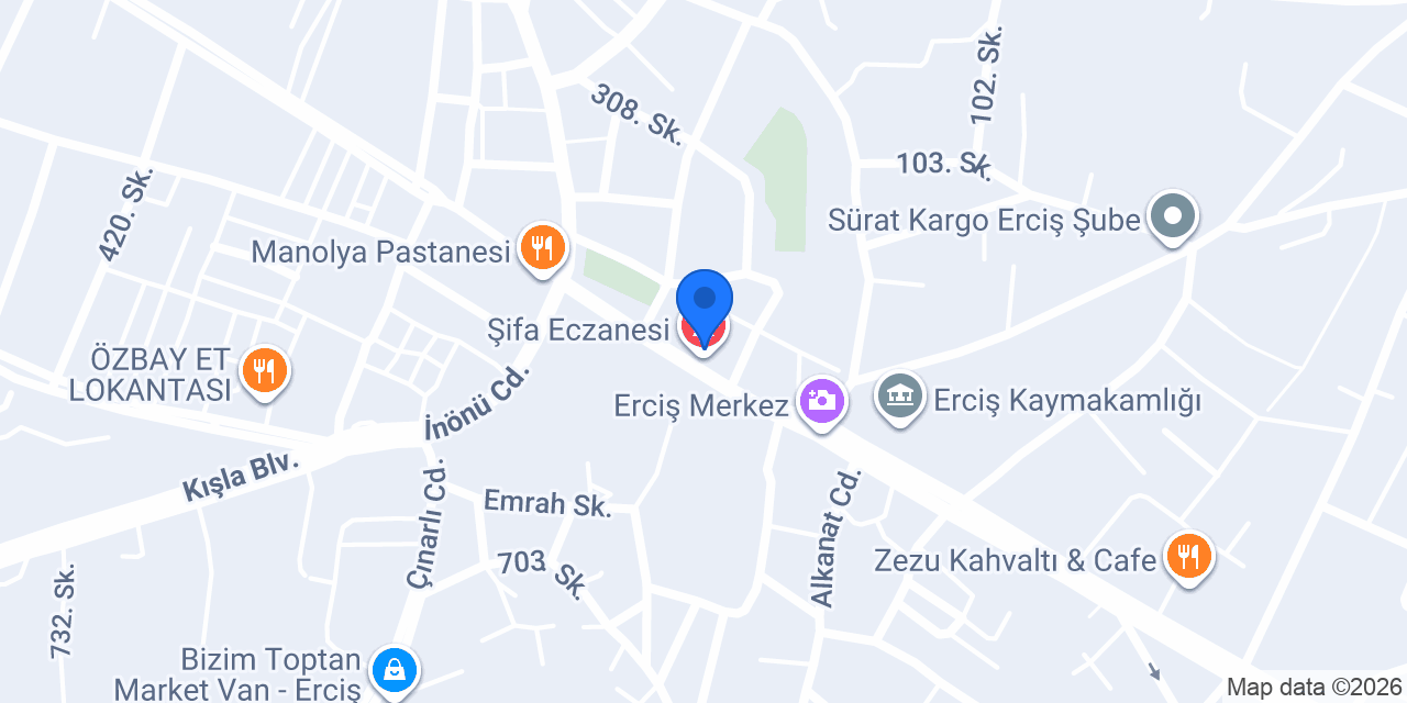 Merkez Eczanesi konumu