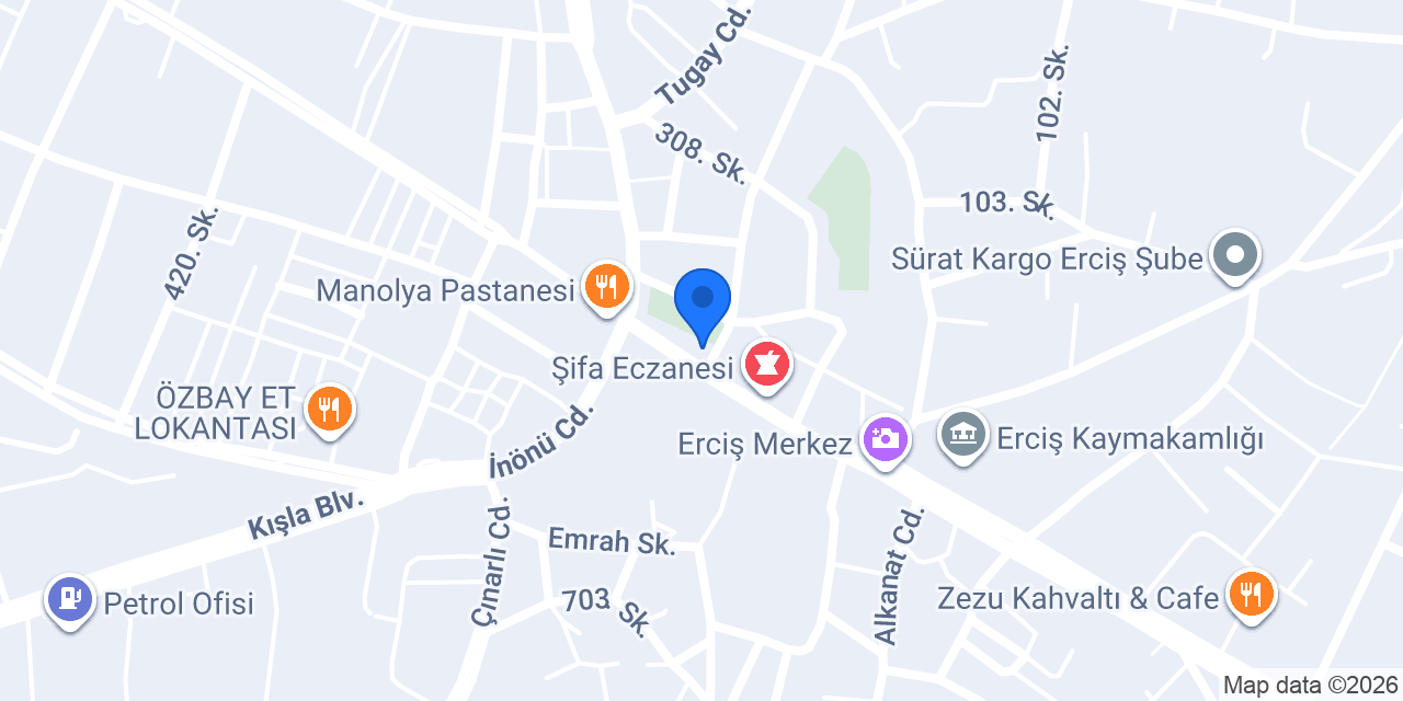 Ziraat Bankası Erciş Şubesi konumu