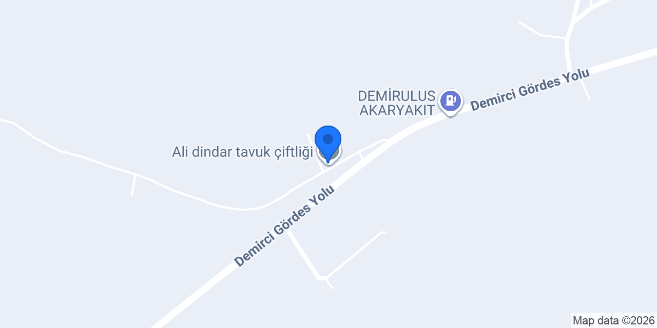 Ali dindar tavuk çiftliği konumu