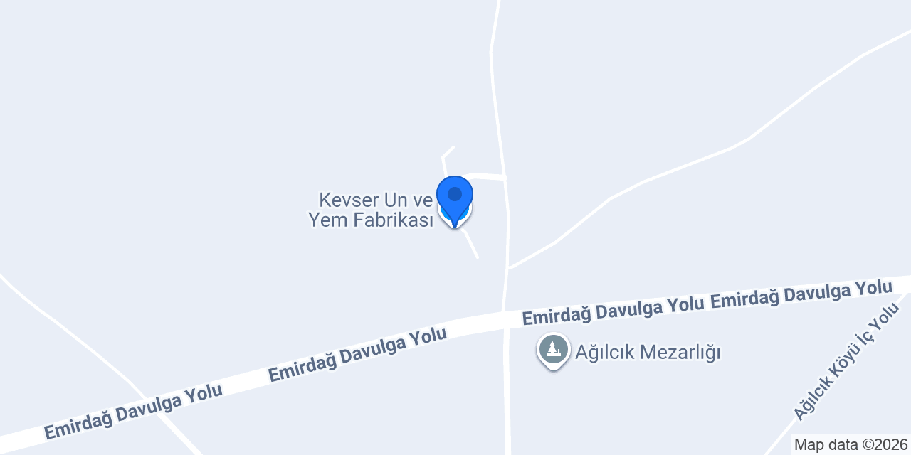 Kevser Un ve Yem Fabrikası konumu