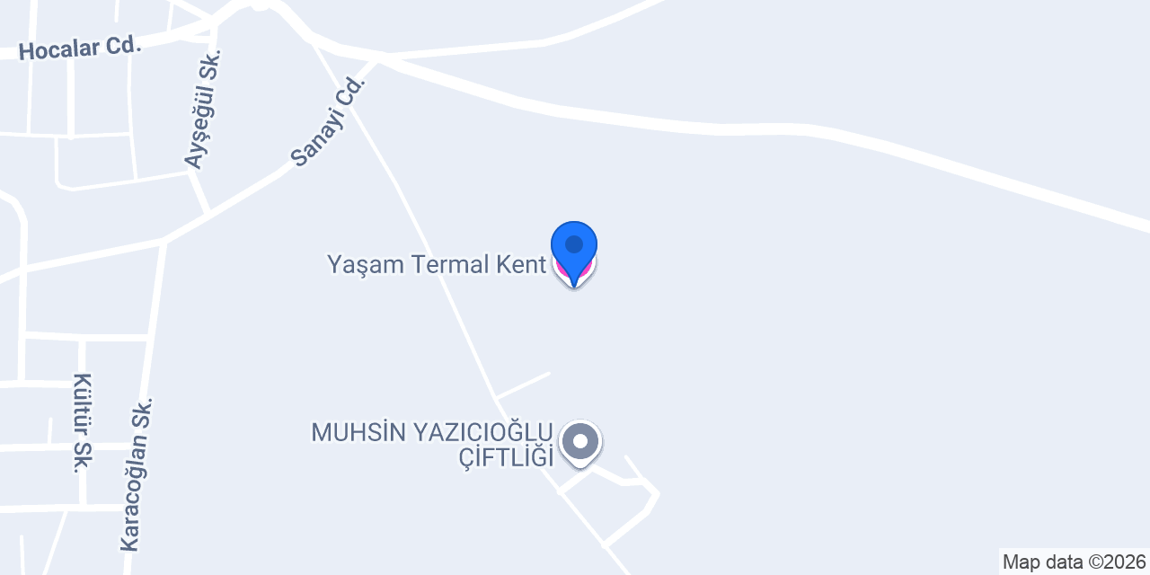 Yaşam Termal Kent konumu
