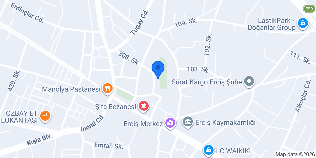 ERCİŞ ÇİÇEKÇİ konumu