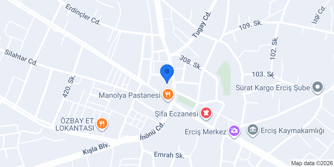ERCİŞ VANYOLU TURİZM konumu