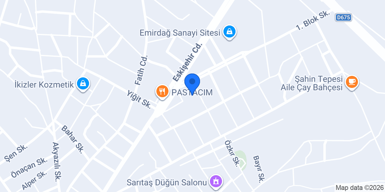 şahpen pvc ltd. şti. konumu