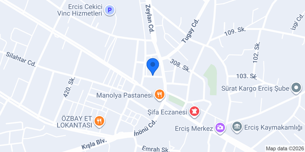 Sinan kuaför erciş konumu