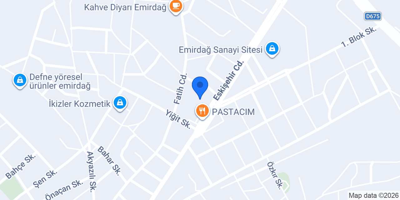 Emirdağ Adalet Sarayı konumu